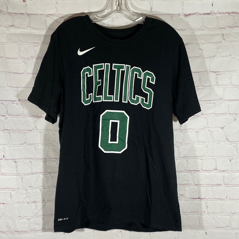 Nike Dri-Fit Celtics Jayson Tatum Black T-Shirt